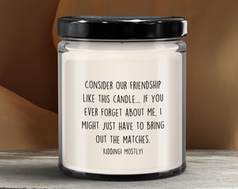 Funny friend gift, hilarious best friend gift, friendship candle, gift for her, funny coworker gift, gift for bestie, best friend birthday