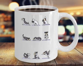 Schnauzer Yoga Pose Mug | Gift for Dog Lover