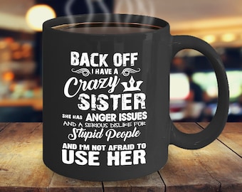 Taza "Hermana Loca" - Regalo divertido y novedoso