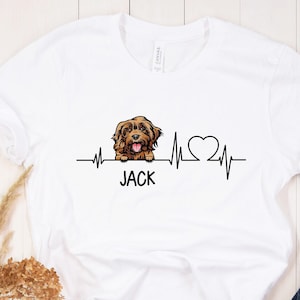 Cockapoo t-shirt, Cockapoo gift, Cockapoo heartbeat shirt, best gift for Cockapoo mom, best gift for Cockapoo lovers