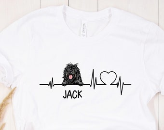 Portuguese Water Dog t-shirt, Portuguese Water Dog gift, Portuguese Water Dog heartbeat shirt, best gift for Portuguese Water Dog mom