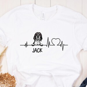 English Pointer t-shirt, English Pointer gift, English Pointer heartbeat shirt, best gift for English Pointer mom