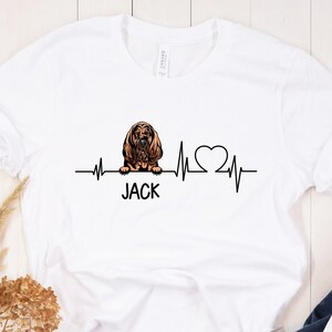 Bloodhound t-shirt, Bloodhound gift, Bloodhound heartbeat shirt, best gift for Bloodhound mom, best gift for Bloodhound lovers