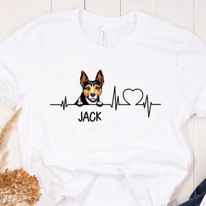 Rat Terrier t-shirt, Rat Terrier gift, Rat Terrier heartbeat shirt, best gift for Rat Terrier mom, best gift for Rat Terrier lovers