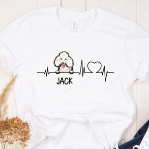 Poodle t-shirt, Poodle gift, Poodle heartbeat shirt, best gift for Poodle mom, best gift for Poodle lovers, Poodle owner gift