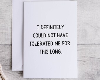Anniversary Card for Husband, Anniversary Card For Wife, Funny Card For Anniversary, Funny Anniversary Card