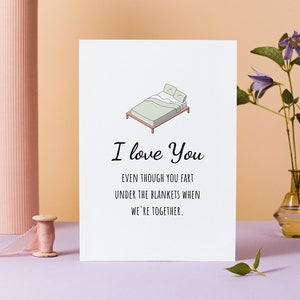 Cartão de aniversário engraçado, cartão de casamento, cartão de noivado, eu te amo mesmo sendo cartão, cartão dobrado 5x7