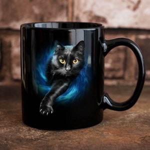 Black Cat Coffee Mugs, Best Coffee Mugs For Cat Lovers, Gift for black -  Gerbera Story