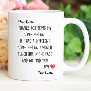 Son-in-law Gifts, Funny Son-in-law Mug, Best gifts for Son-in-law , birthday gift for Son-in-law, Christmas gift to Son-in-law