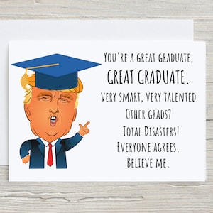 afstudeerkaart, troef grote afstudeerkaart, grappige afstudeerkaart, college afstudeerkaart, master- of bachelordiploma, 5x7 gevouwen kaart