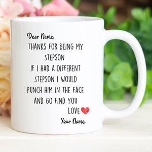 Stepson Gifts, Funny Stepson Mug, Best gifts for Stepson , birthday gift for Stepson, Christmas gift to Stepson