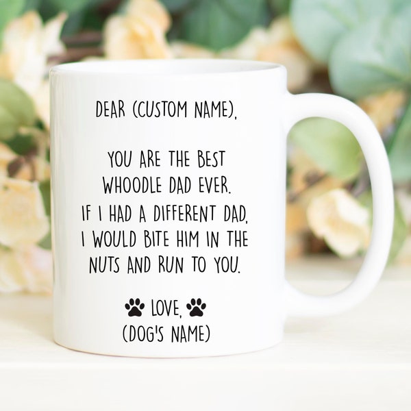 Whoodle mug, best Whoodle gift, funny mug for Whoodle dad,Whoodle gift for men