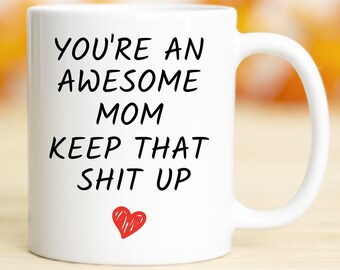 Taza de café divertida para mamá, regalo genial para mamá