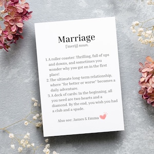 Carte de mariage personnalisée drôle, carte de mariage sarcastique, carte d’anniversaire personnalisée pour lui, carte de fiançailles personnalisée, cadeau de mariage