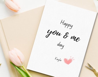 Anniversary card, Personalized Anniversary Card For Husband, Wife, Card for Him, Card for Her, Anniversary gift for boyfriend, girlfriend