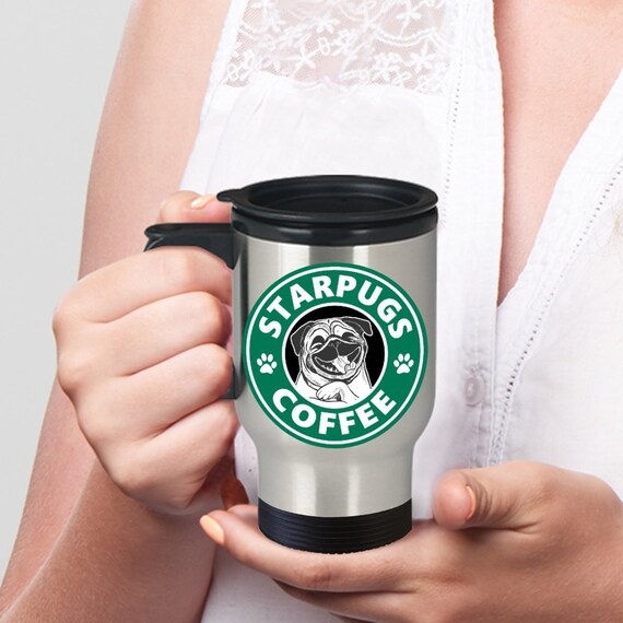 Pug Reusable Coffee Cup Pug Reusable Coffee Cup