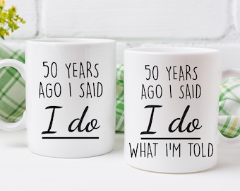 50th Anniversary Mug, 50th Anniversary Gifts For Husband, 50 Year Anniversary Gifts For Wife, 50 Years Of Marriage, 50th Year Marriage
