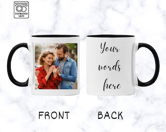 Personalized Photo Coffee Mug Birthday Gift for Mom Anniversary Gift for Wife To Husband For Valentine's day gifts Custom Mug with Picture