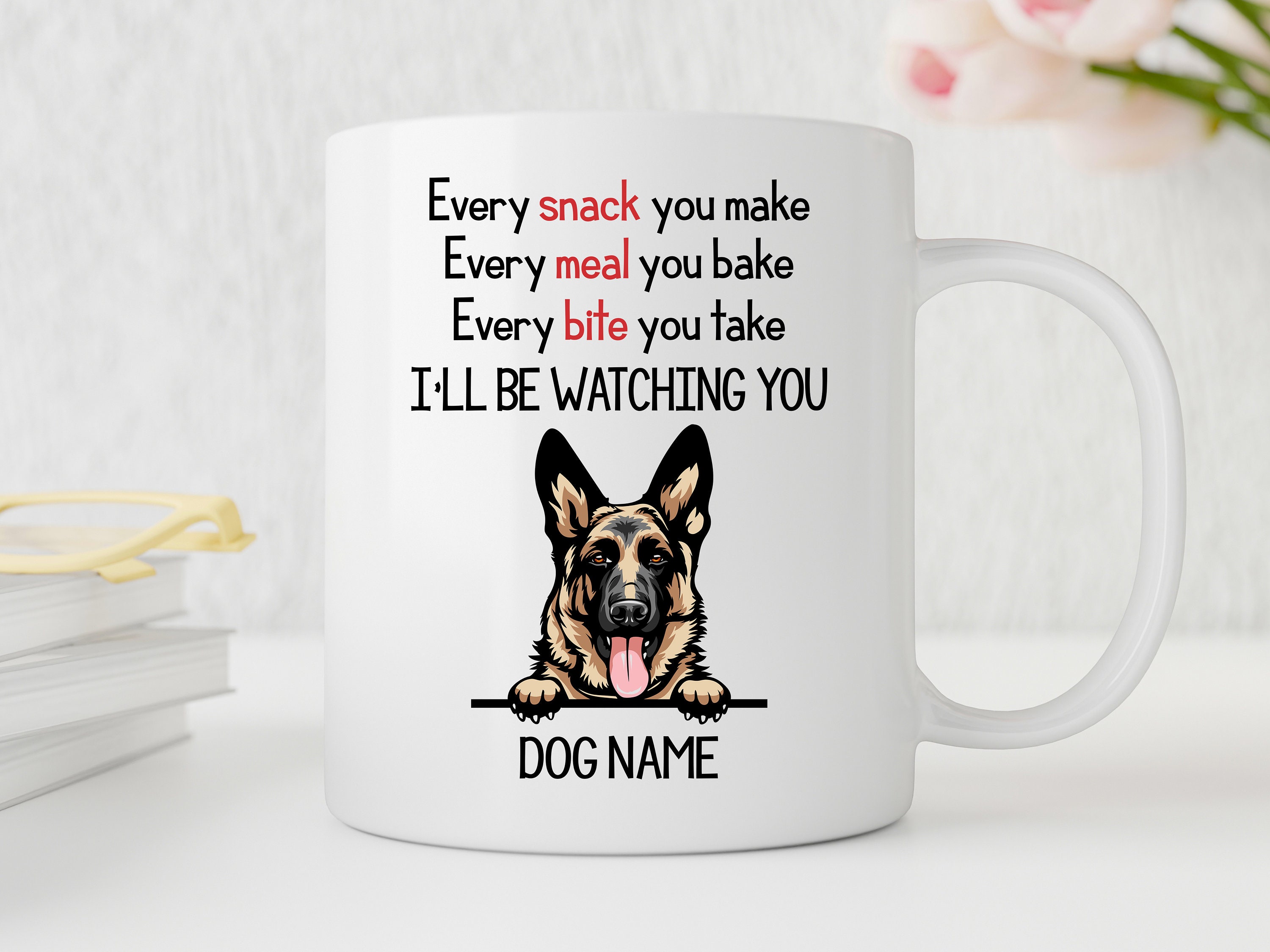 German shepherd coffee mug discount