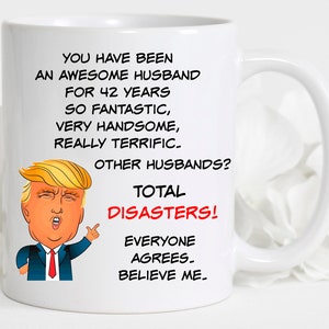 42nd Year Anniversary Mug, 42nd Anniversary Gift For Husband, Gift For Him, Husband&#39;s Gift, Husband Mug