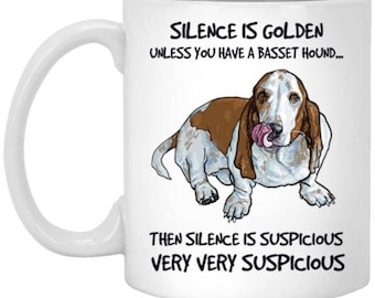 Taza Cerámica Basset Hound Taza De Café Cerámica 325 Ml