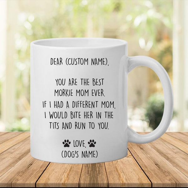 Morkie mug, best Morkie gift, funny mug for Morkie mom,Morkie gift for women