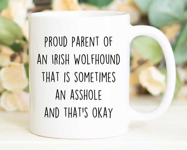 Irish Wolfhound mug, best Irish Wolfhound gift, funny mug for Irish Wolfhound mom,Irish Wolfhound gift for women image 3