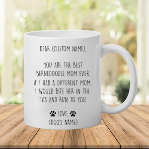 Bernedoodle mug, best Bernedoodle gift, funny mug for Bernedoodle mom,Bernedoodle gift for women