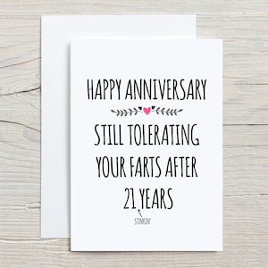 21e verjaardag kaart, 21e verjaardag cadeau voor man, 21 jaar verjaardag cadeau voor vrouw, 21 jaar huwelijk, 21e jaar huwelijk