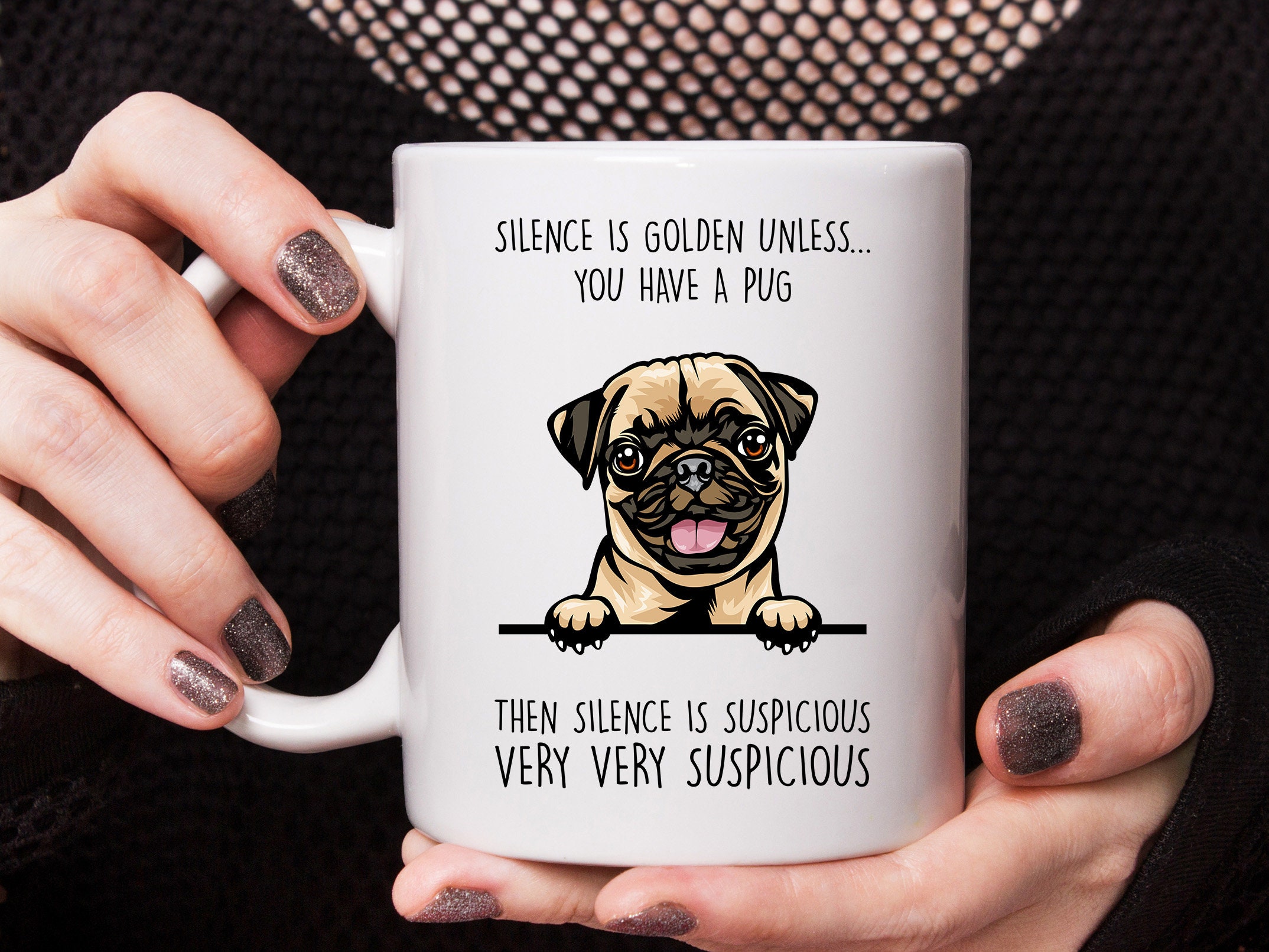 Pug Gift Pug Mug Silence is Golden Unless You Have a Pug - Etsy Israel Pug Gift Pug Mug Silence is Golden Unless You Have a Pug - Etsy Israel