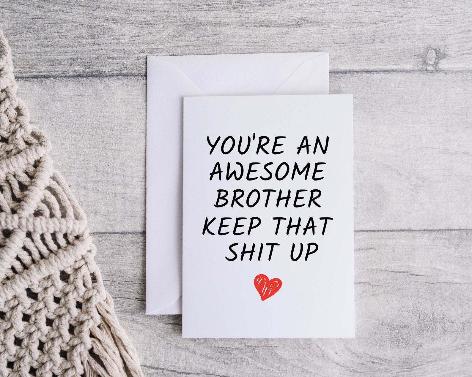 thank you card for brother