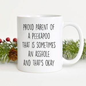 Tazza Peekapoo, miglior regalo Peekapoo, tazza divertente per mamma Peekapoo, regalo Peekapoo per papà