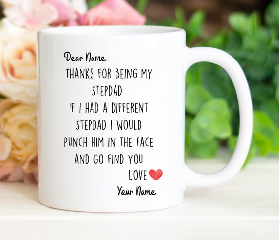 Funny Stepdad Coffee Mug, Unique Stepdad Gift