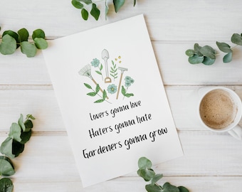 Funny Gardening Card, Gardener Card, Card For Garden Lover, Plant Birthday Card