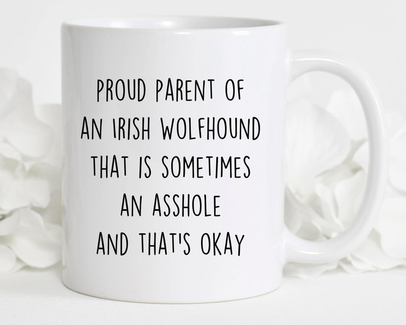 Irish Wolfhound mug, best Irish Wolfhound gift, funny mug for Irish Wolfhound mom,Irish Wolfhound gift for women image 4