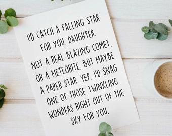Daughter card, Funny card for Daughter, Hilarious Daughter Card,  Daughter Birthday Card, Birthday Gift To Daughter, Funny daughter gift