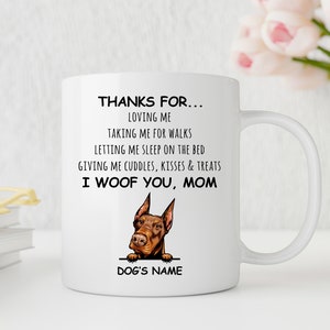 Doberman gift, Doberman mug, funny Doberman gift ideas, Doberman mom gift, Doberman lovers