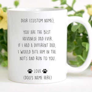 Taza Bichón Habanero, mejor regalo Bichón Habanero, taza divertida para papá Bichón Habanero, regalo Bichón Habanero para hombres