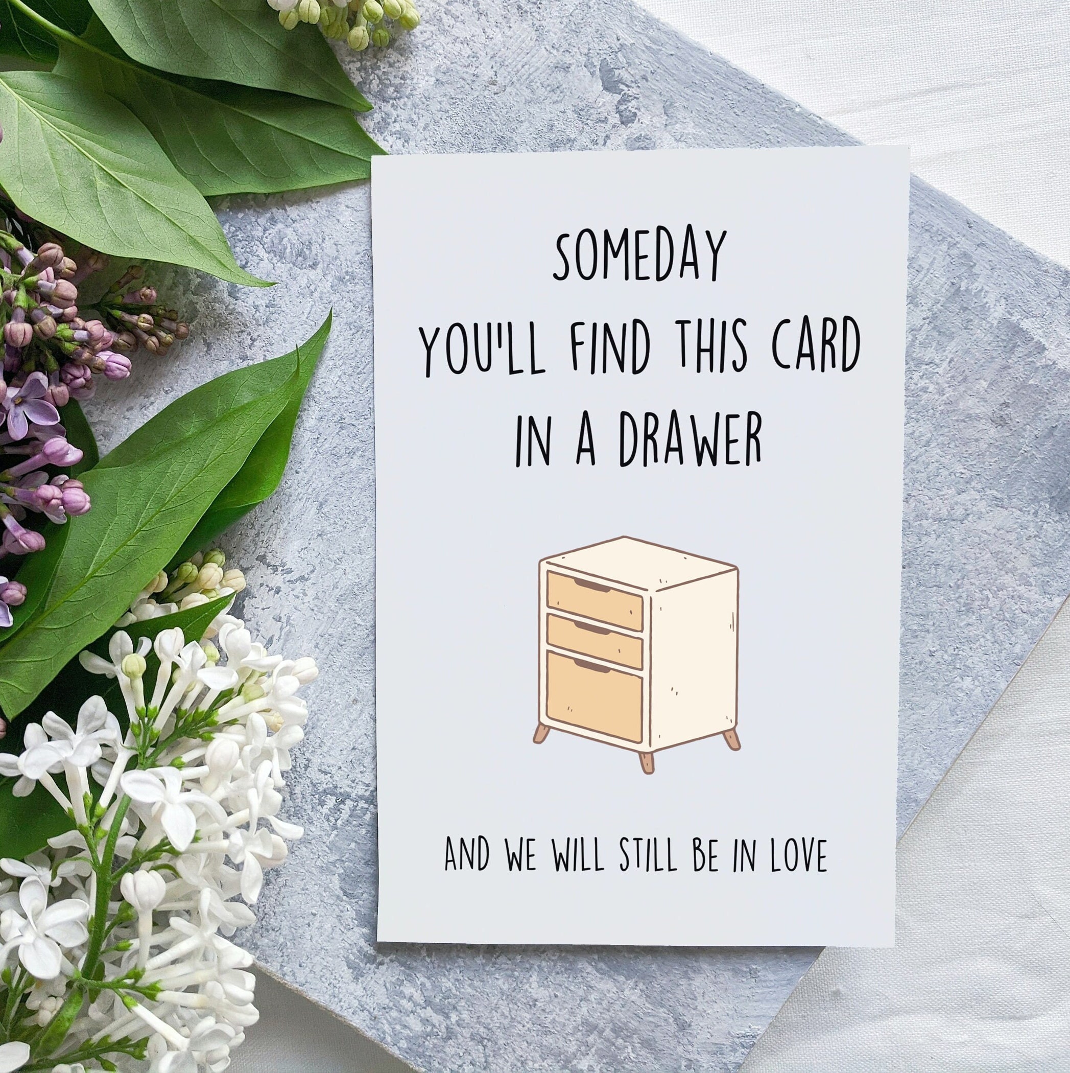 Someday You'll Find This Card in a Drawer and We Will - Etsy