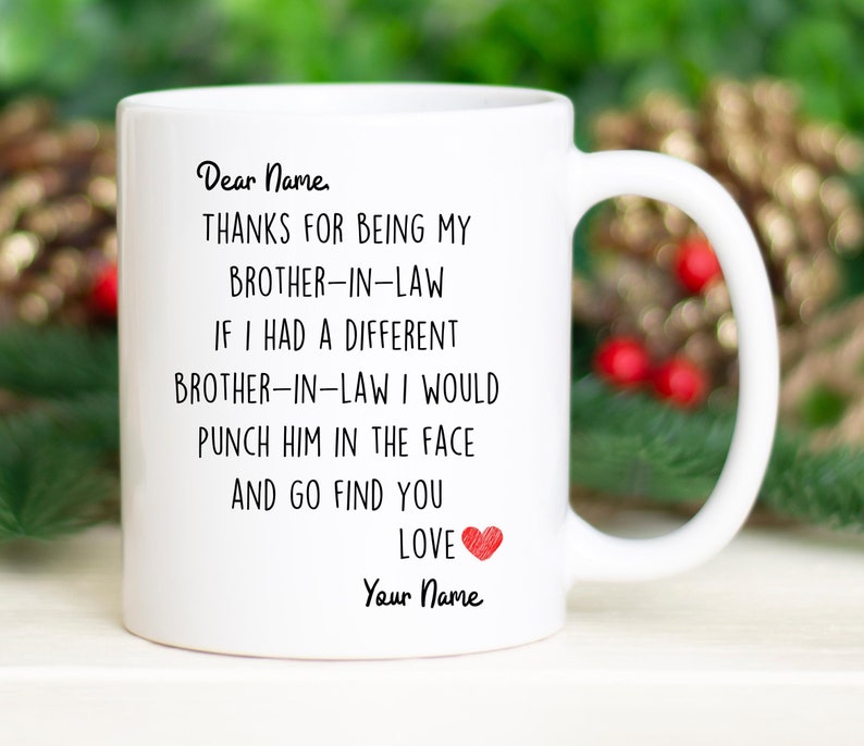 Brotherinlaw Gifts Funny Brotherinlaw Mug Best Gifts for Etsy