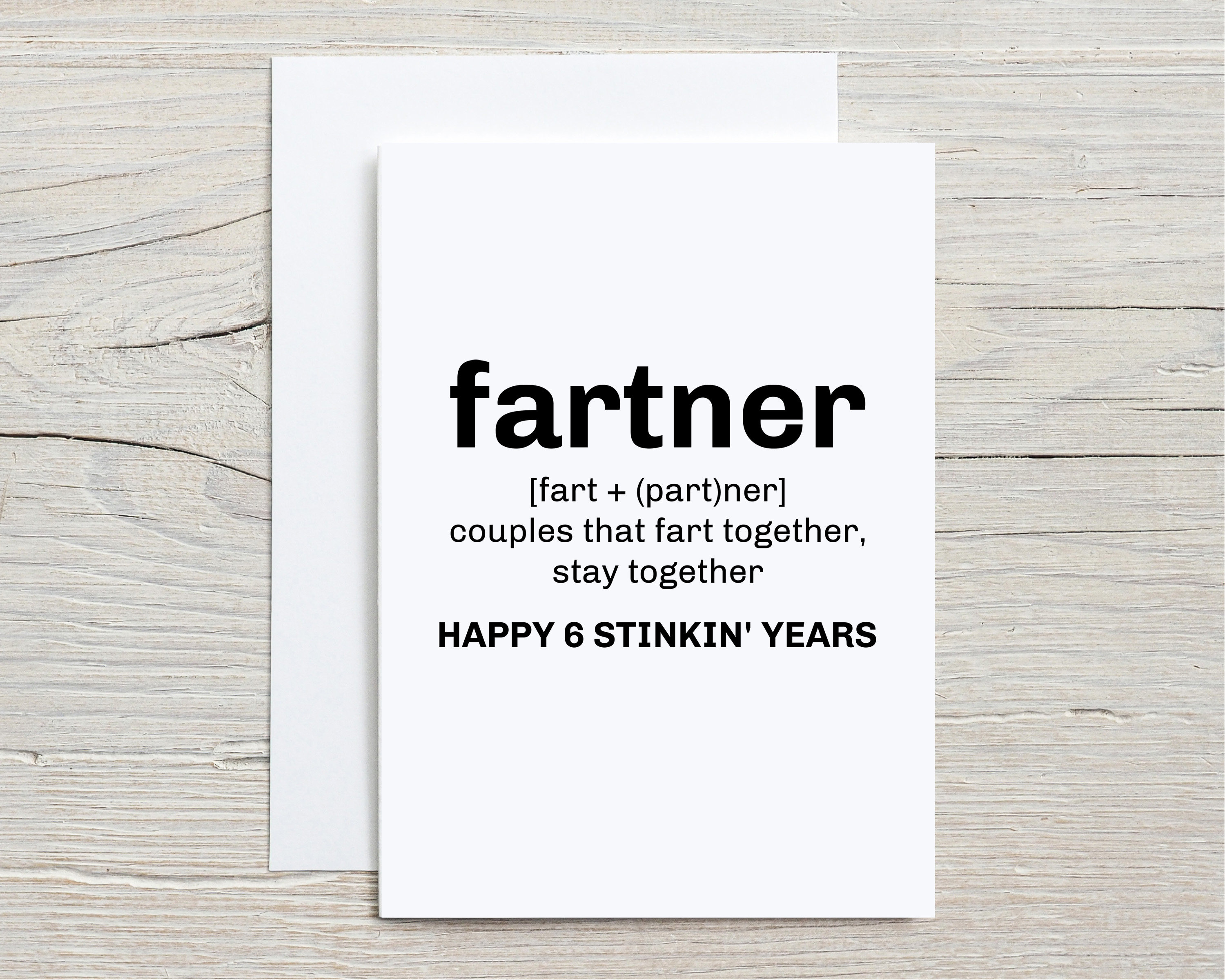 6th Anniversary card 6th Anniversary card For Husband 6 Year | Etsy