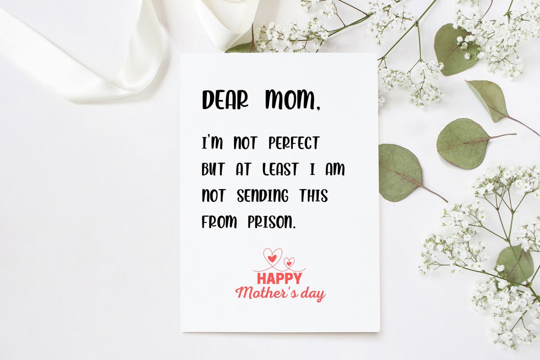 Funny Mothers Day Card, Funny Card for Mom, Funny Card From Son, Funny ...