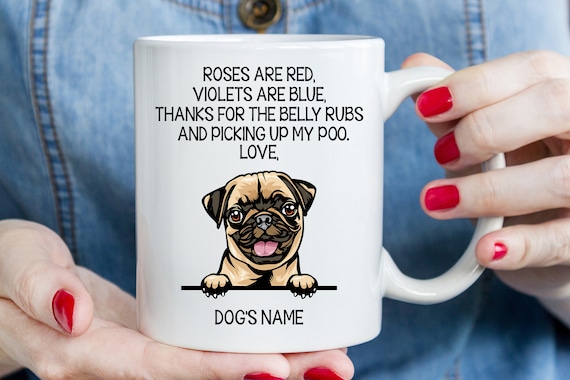 Pug Mug Best Pug Gift Funny Mug for Pug Mom Pug Gift for Dad Etsy