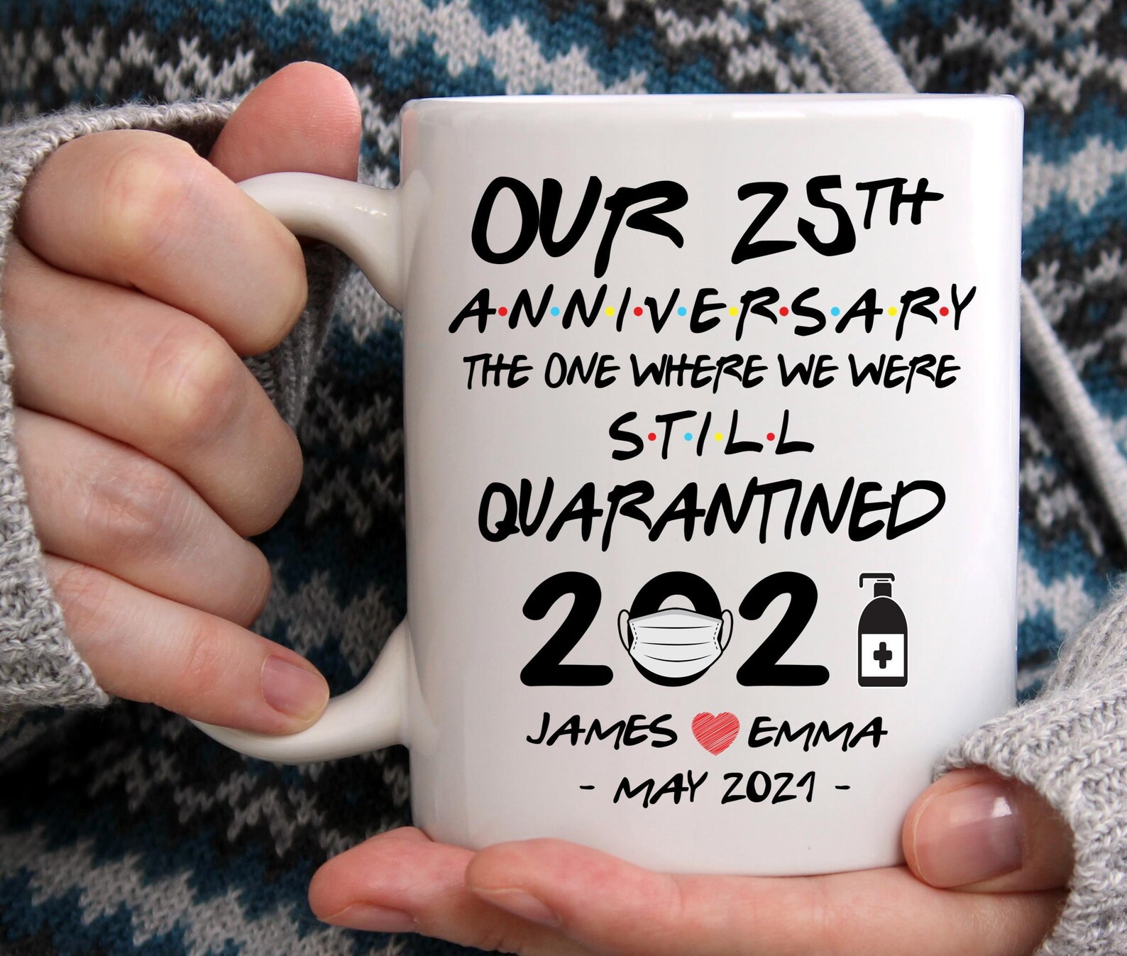 25th Anniversary Mug 25th Anniversary Gifts For Husband 25 Etsy