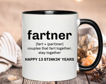 13th Anniversary Mug, 13th Anniversary Gifts For Husband, 13 Year Anniversary Gifts For Wife, 13 Years Of Marriage, 13th Year Marriage
