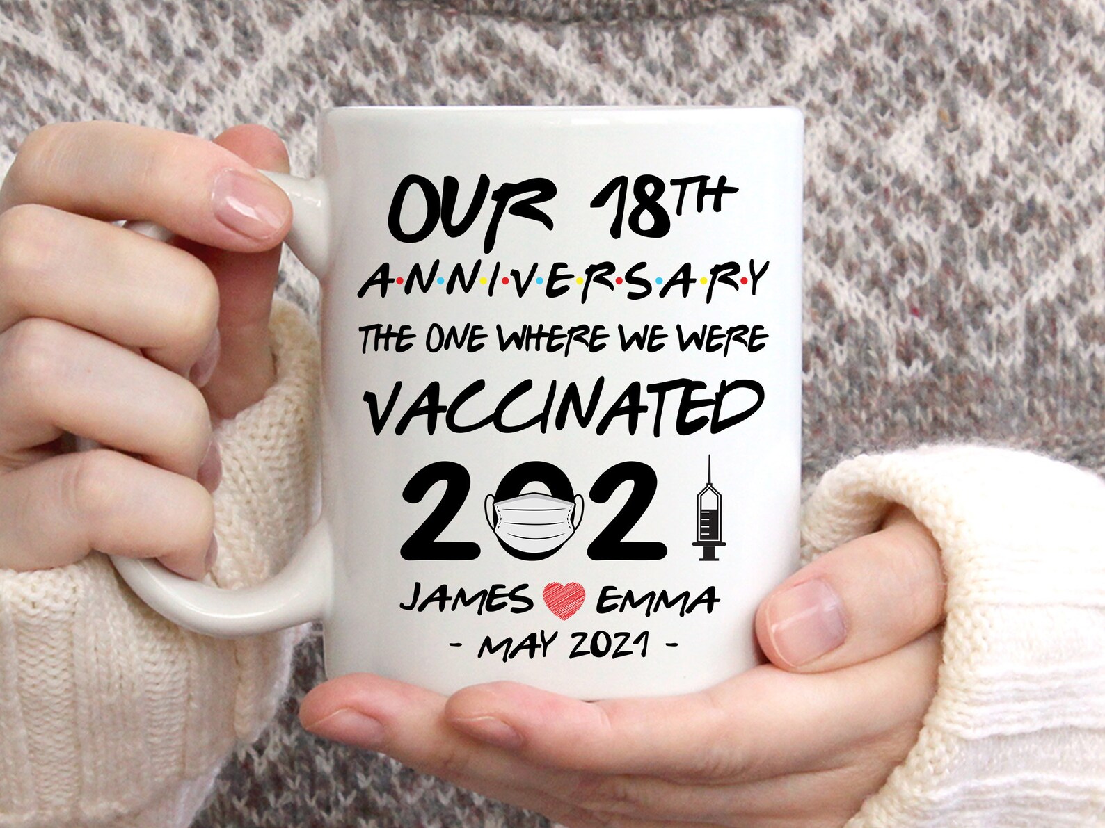 18th Anniversary Mug 18th Anniversary Gifts For Husband 18 Etsy