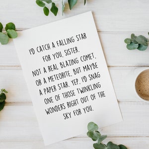 Lustige Schwester Geburtstagskarte - Geschenk für Schwester - Süße Geschwisterkarte von Bruder - Beste kleine Schwester Geburtstagsgeschenk - Süße Geschwisterüberraschung