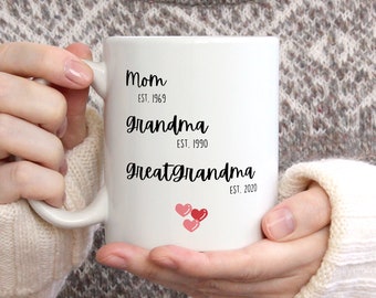 Great Grandma Mug, Grandma Mug, Great Grandma Gift, Mom, Grandma, Great Grandma, Mom Grandma Gift, Mother's Day Gift