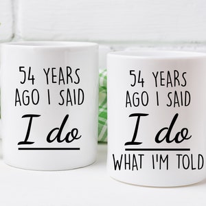 54th Anniversary Mug, 54th Anniversary Gifts For Husband, 54 Year Anniversary Gifts For Wife, 54 Years Of Marriage, 54th Year Marriage