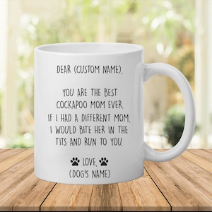 Cockapoo mug, best Cockapoo gift, funny mug for Cockapoo mom,Cockapoo gift for women